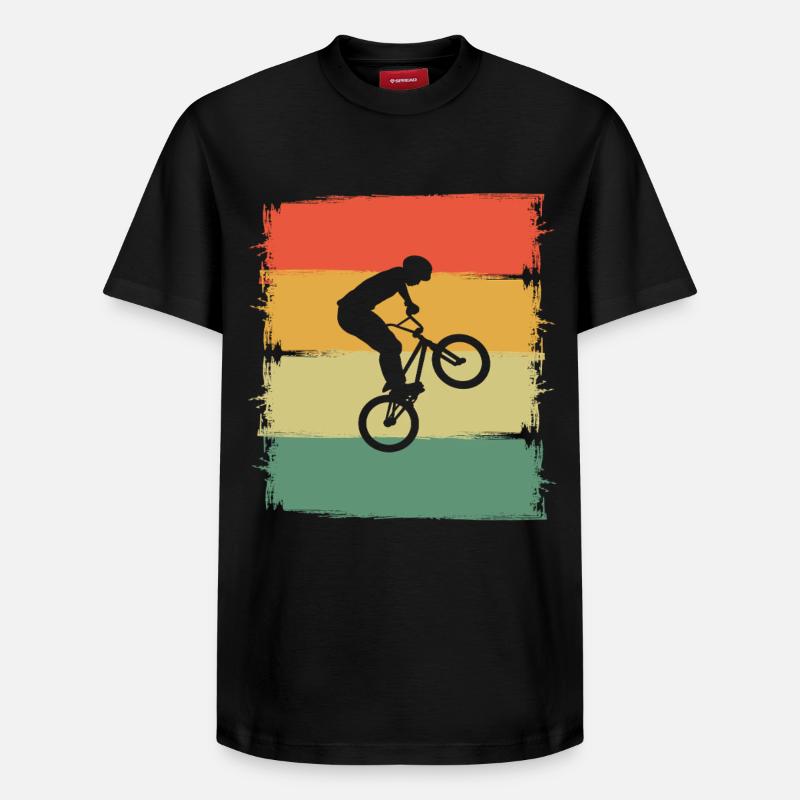 Le BMX - T-shirt unisexe décontracté en coton Supima – de SPREAD - noir