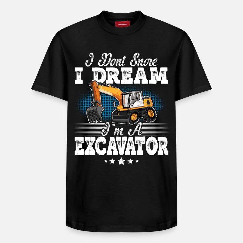 Excavator Operator - Relaxed Unisex Supima Cotton T-Shirt – by SPREAD - black