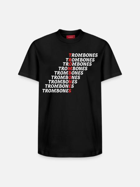 TROMBONES - Relaxed Unisex Supima Cotton T-Shirt – by SPREAD - black