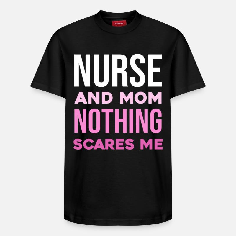 Krankenschwester und Mutter: Unerschrocken - Relaxed Unisex Supima Cotton T-Shirt – von SPREAD - Schwarz
