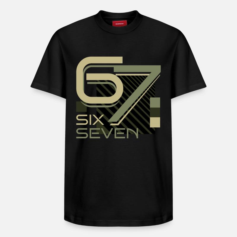 SixSeven - T-shirt unisexe décontracté en coton Supima – de SPREAD - noir