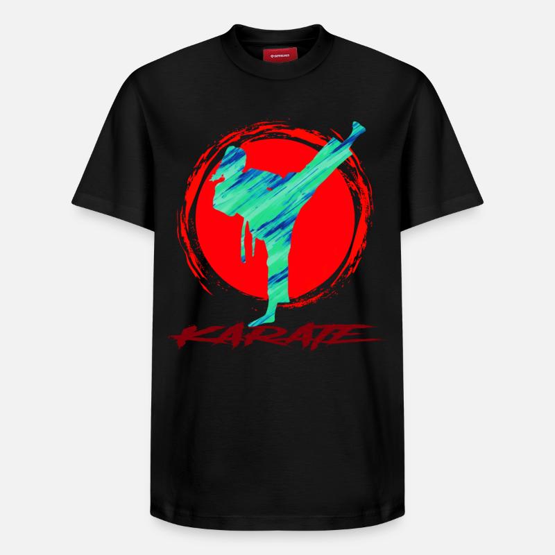 Karate - Relaxed Unisex Supima Cotton T-Shirt – von SPREAD - Schwarz