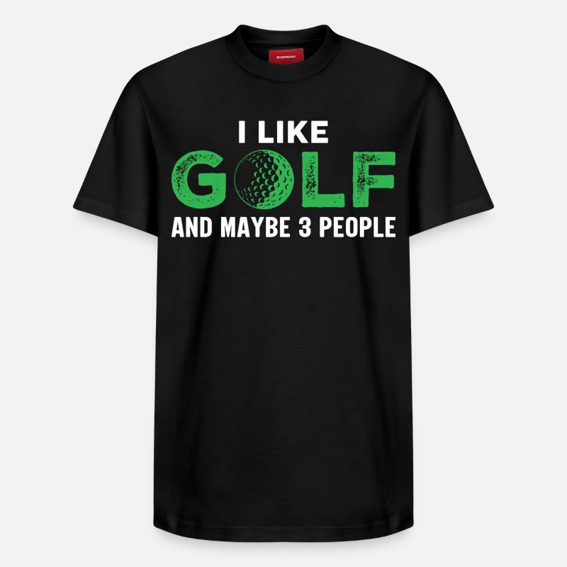 Golf - Relaxed Unisex Supima Cotton T-Shirt – von SPREAD - Schwarz