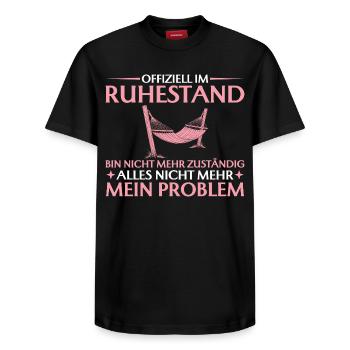 Retraite, adieu, collègue retraité - T-shirt unisexe décontracté en coton Supima – de SPREAD - noir - Devant - AI Model Female 172 light (172cm) & AI Model Male 178 light (178cm)