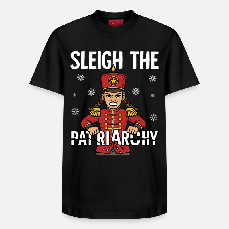 Sleigh Le Patriarcat - T-shirt unisexe décontracté en coton Supima – de SPREAD - noir