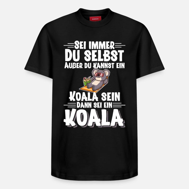 Koala - Relaxed Unisex Supima Cotton T-Shirt – von SPREAD - Schwarz