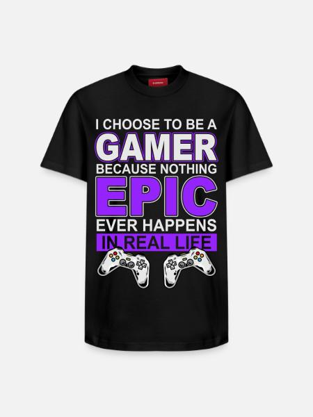 Gamer Gaming - Relaxed Unisex Supima Cotton T-Shirt – by SPREAD - black