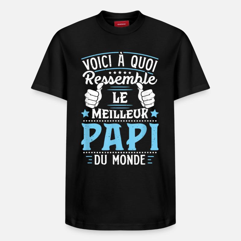 Bester Vater der Welt - Relaxed Unisex Supima Cotton T-Shirt – von SPREAD - Schwarz
