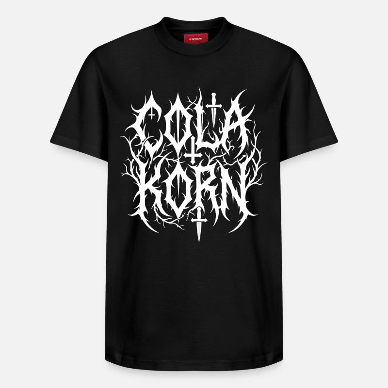 Cola Korn Black Metal - T-shirt unisexe décontracté en coton Supima – de SPREAD - noir