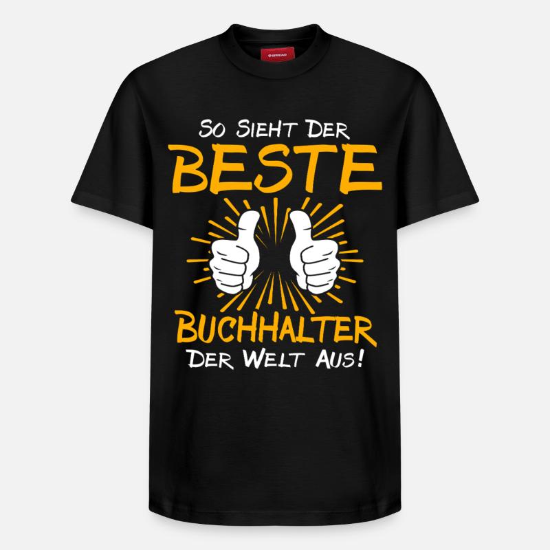 Buchhalter Geschenkidee - Relaxed Unisex Supima Cotton T-Shirt – von SPREAD - Schwarz