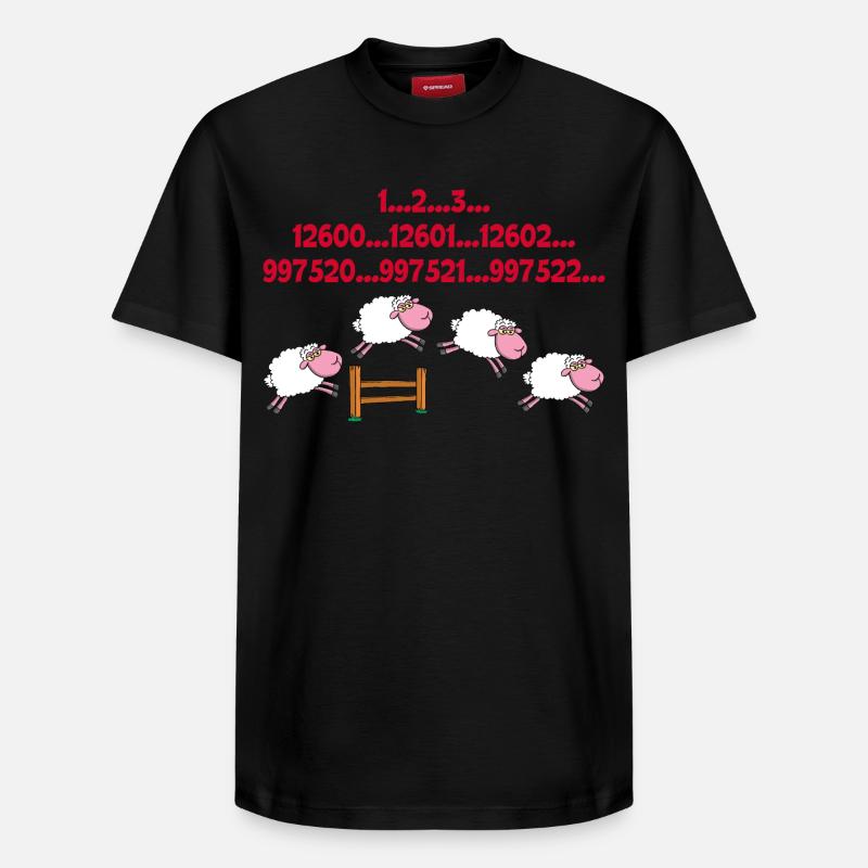 La technique de l'insomniaque - T-shirt unisexe décontracté en coton Supima – de SPREAD - noir