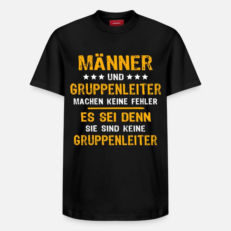 Chef de groupe Spruch - T-shirt unisexe décontracté en coton Supima – de SPREAD - noir