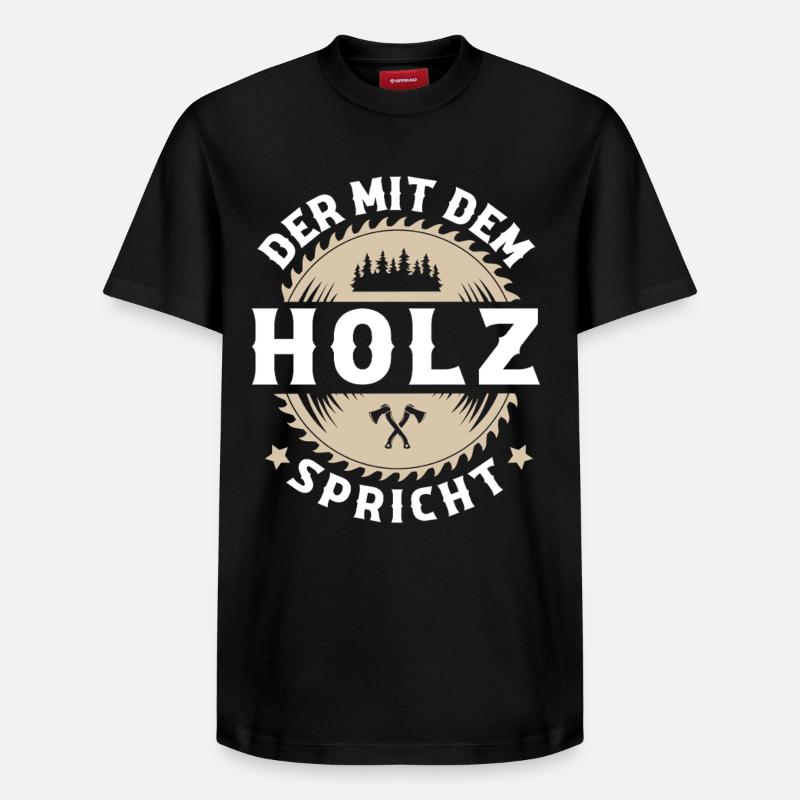 bûcheron - T-shirt unisexe décontracté en coton Supima – de SPREAD - noir