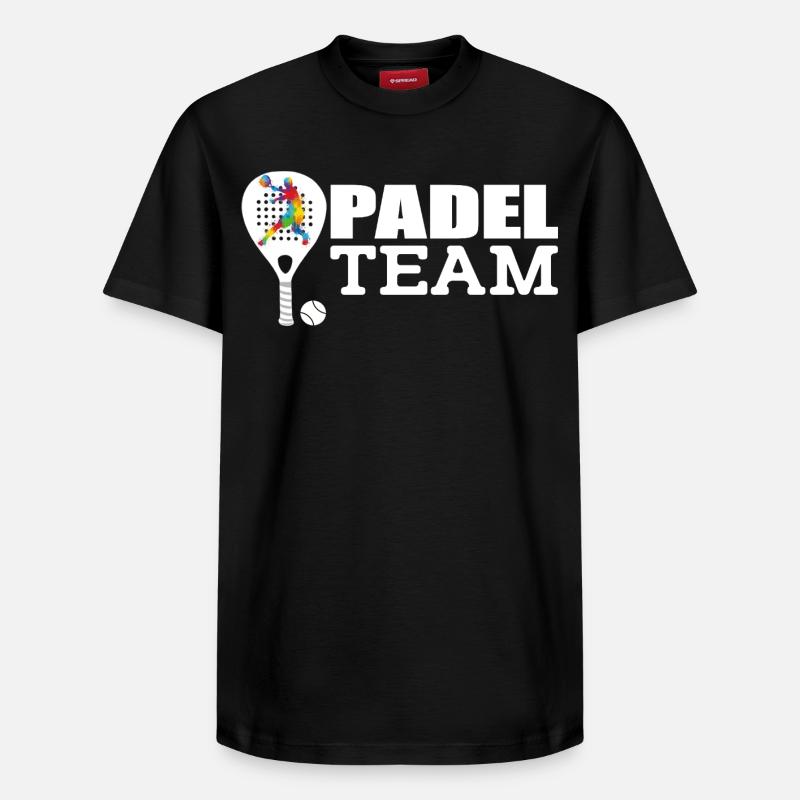 Padel - T-shirt unisexe décontracté en coton Supima – de SPREAD - noir