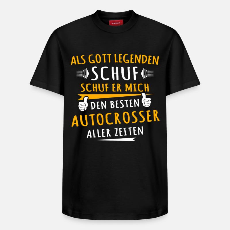 Autocrosser - T-shirt unisexe décontracté en coton Supima – de SPREAD - noir