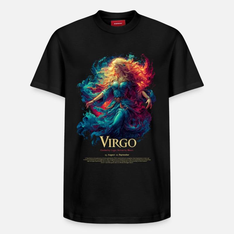 Vierge - T-shirt unisexe décontracté en coton Supima – de SPREAD - noir