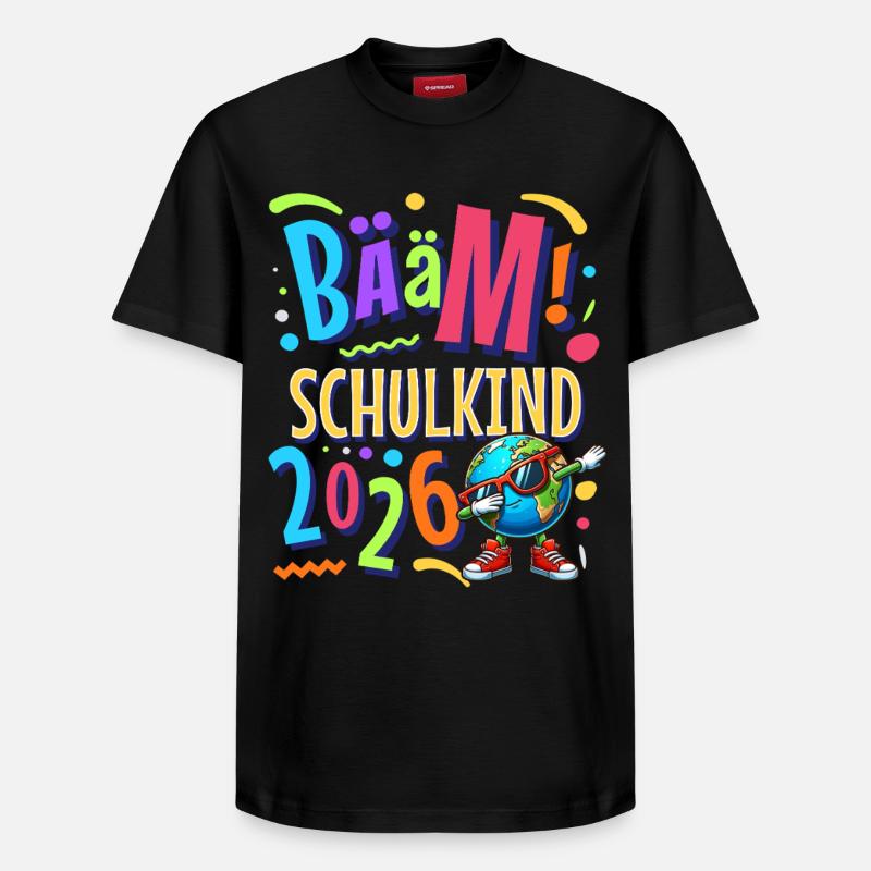 Bääm Écolier 2026 - T-shirt unisexe décontracté en coton Supima – de SPREAD - noir