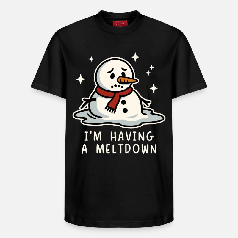 Je fais une crise - T-shirt unisexe décontracté en coton Supima – de SPREAD - noir