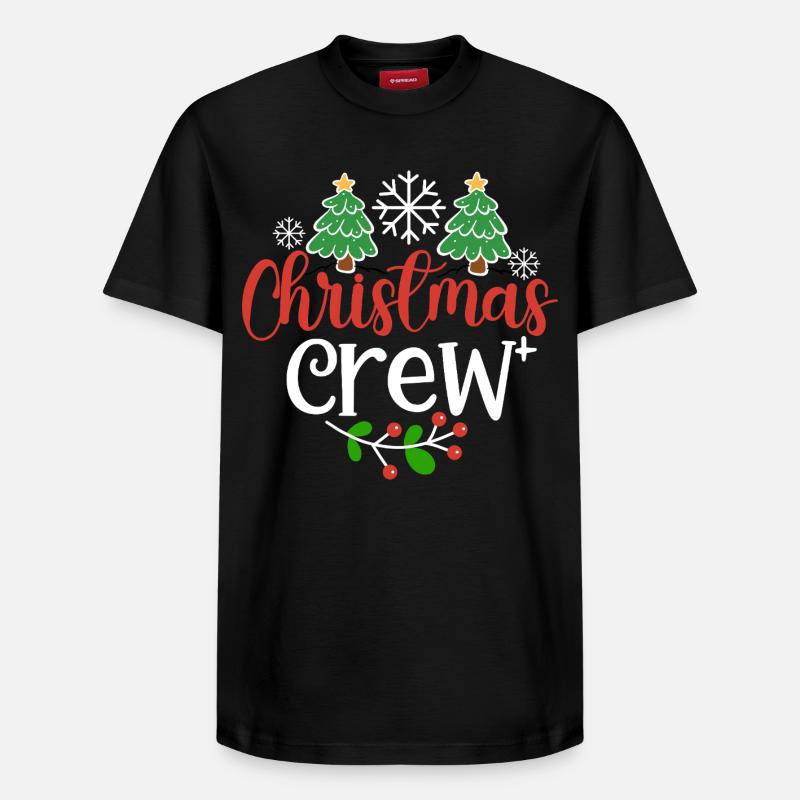 Équipage de Noël - T-shirt unisexe décontracté en coton Supima – de SPREAD - noir