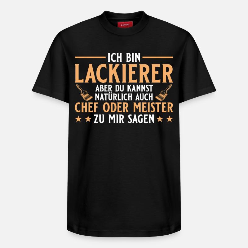 Maler Handwerker Chef oder Meister - Lackierer - Relaxed Unisex Supima Cotton T-Shirt – von SPREAD - Schwarz