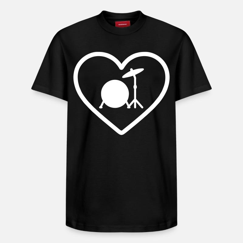 Cymbale de caisse de caisse - T-shirt unisexe décontracté en coton Supima – de SPREAD - noir