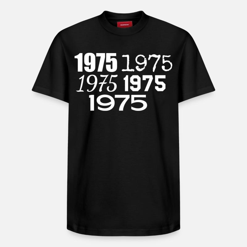 1975 - T-shirt unisexe décontracté en coton Supima – de SPREAD - noir