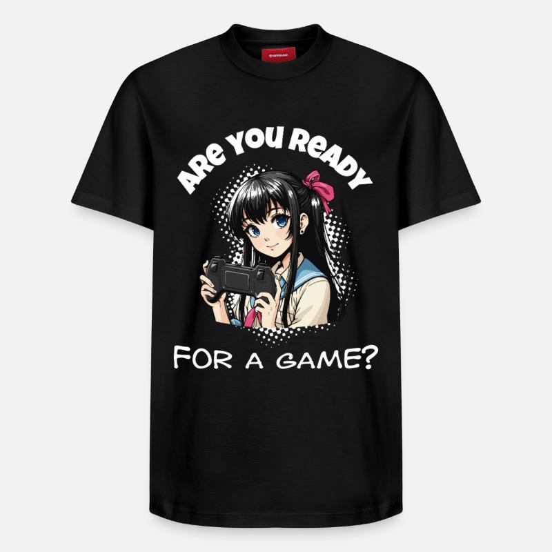 Tu es prêt? Jeu - T-shirt unisexe décontracté en coton Supima – de SPREAD - noir