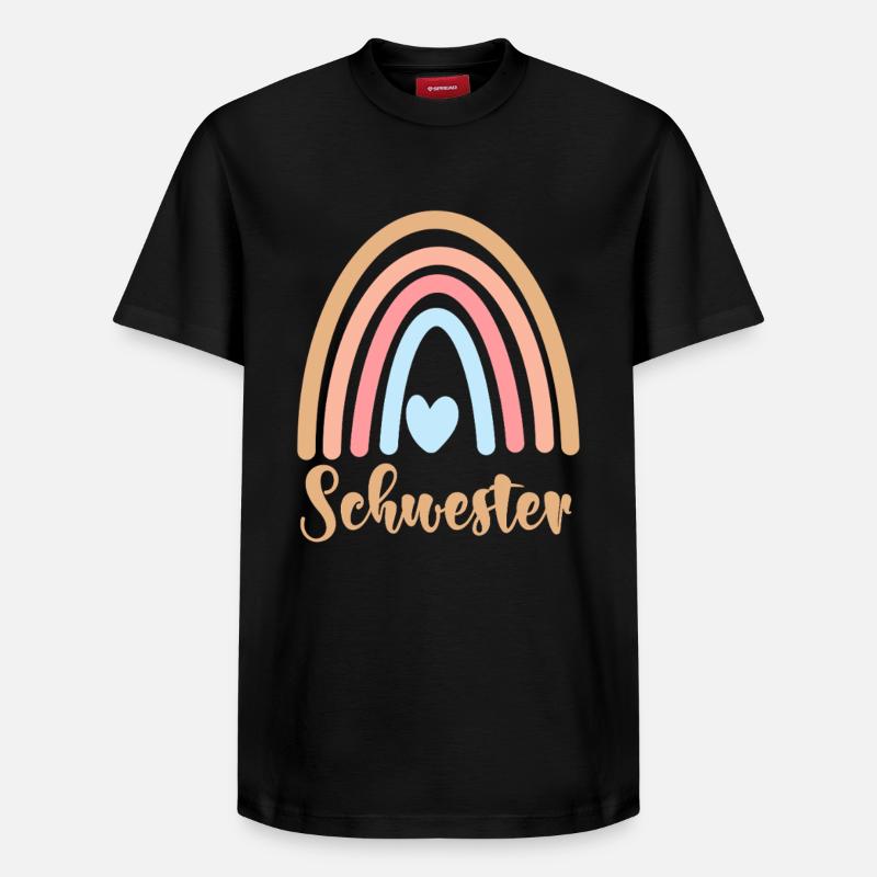 Schwester - Relaxed Unisex Supima Cotton T-Shirt – von SPREAD - Schwarz