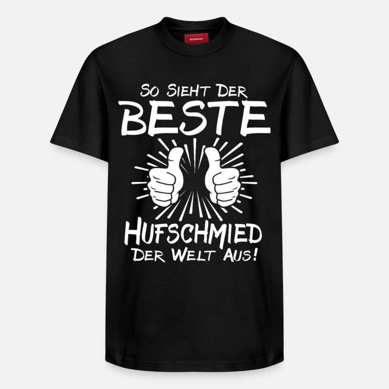 Meilleur maréchal-ferrant - T-shirt unisexe décontracté en coton Supima – de SPREAD - noir