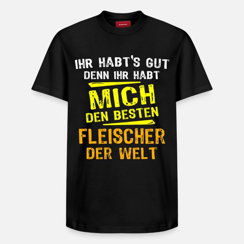 Fleischer Geschenk - Relaxed Unisex Supima Cotton T-Shirt – von SPREAD - Schwarz