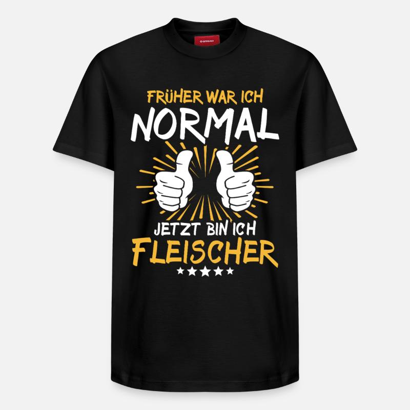 Fleischer Spruch - Relaxed Unisex Supima Cotton T-Shirt – von SPREAD - Schwarz