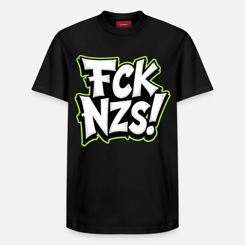 FCK NZS Statement gegen Rassismus - Relaxed Unisex Supima Cotton T-Shirt – von SPREAD - Schwarz