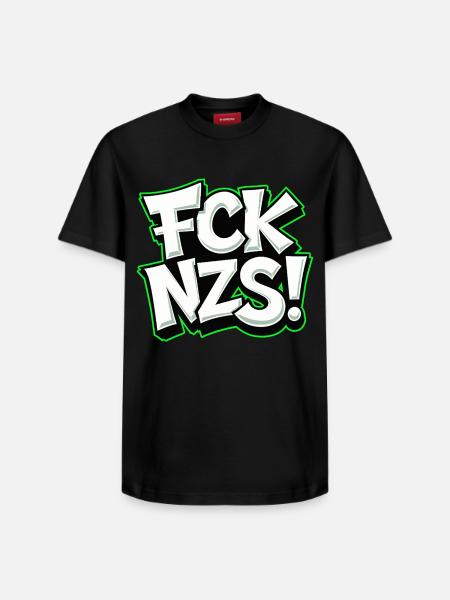 FCK NZS Statement against Racism - Relaxed Unisex Supima Cotton T-Shirt – by SPREAD - black