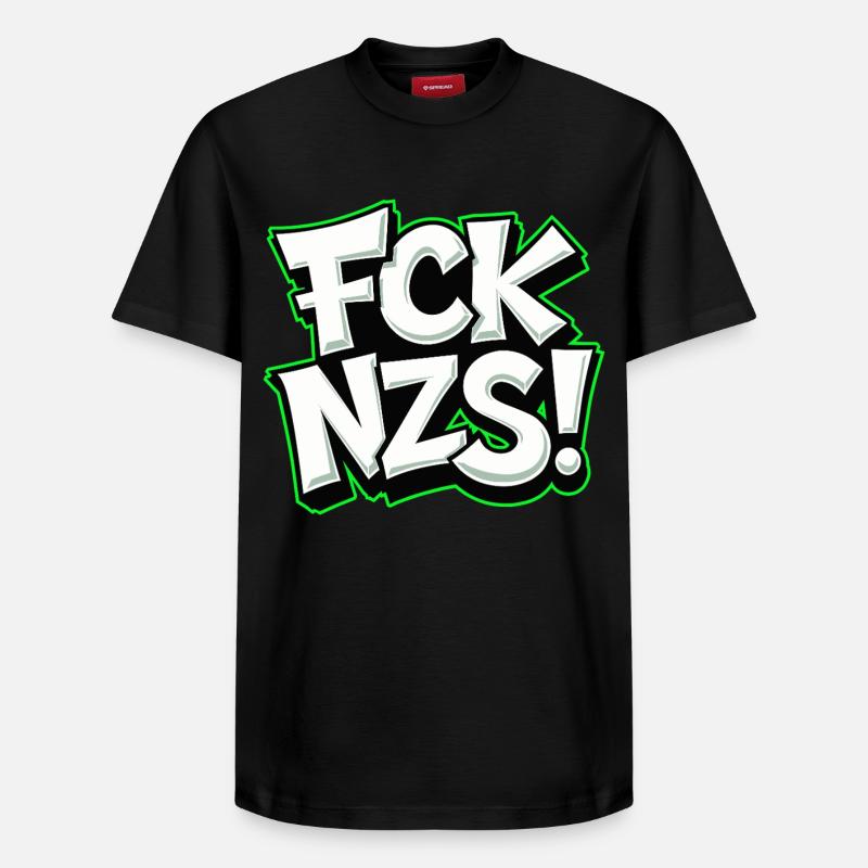 FCK NZS Statement gegen Rassismus - Relaxed Unisex Supima Cotton T-Shirt – von SPREAD - Schwarz