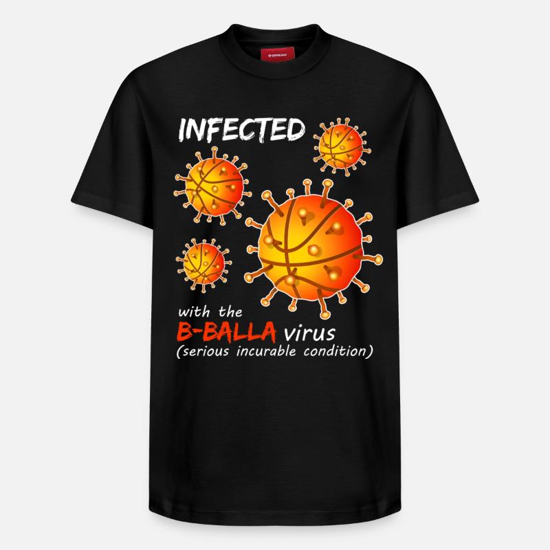 Virus du basket-ball de B-Balla - T-shirt unisexe décontracté en coton Supima – de SPREAD - noir