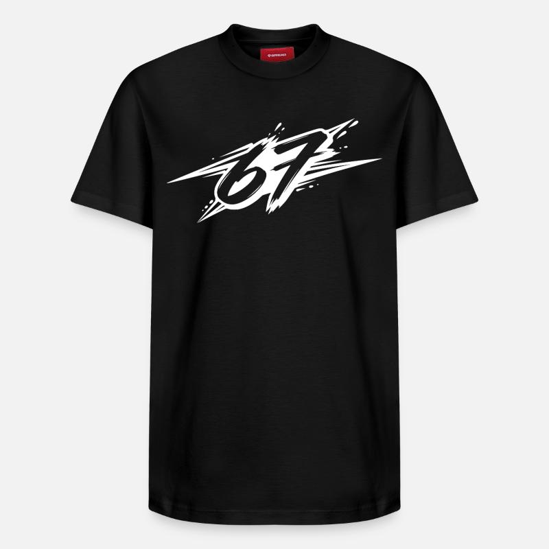 67 - T-shirt unisexe décontracté en coton Supima – de SPREAD - noir