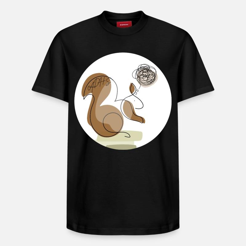 ADHS Neurodivergent  - Relaxed Unisex Supima Cotton T-Shirt – von SPREAD - Schwarz