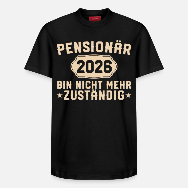 Retraité 2026 Non responsable - T-shirt unisexe décontracté en coton Supima – de SPREAD - noir