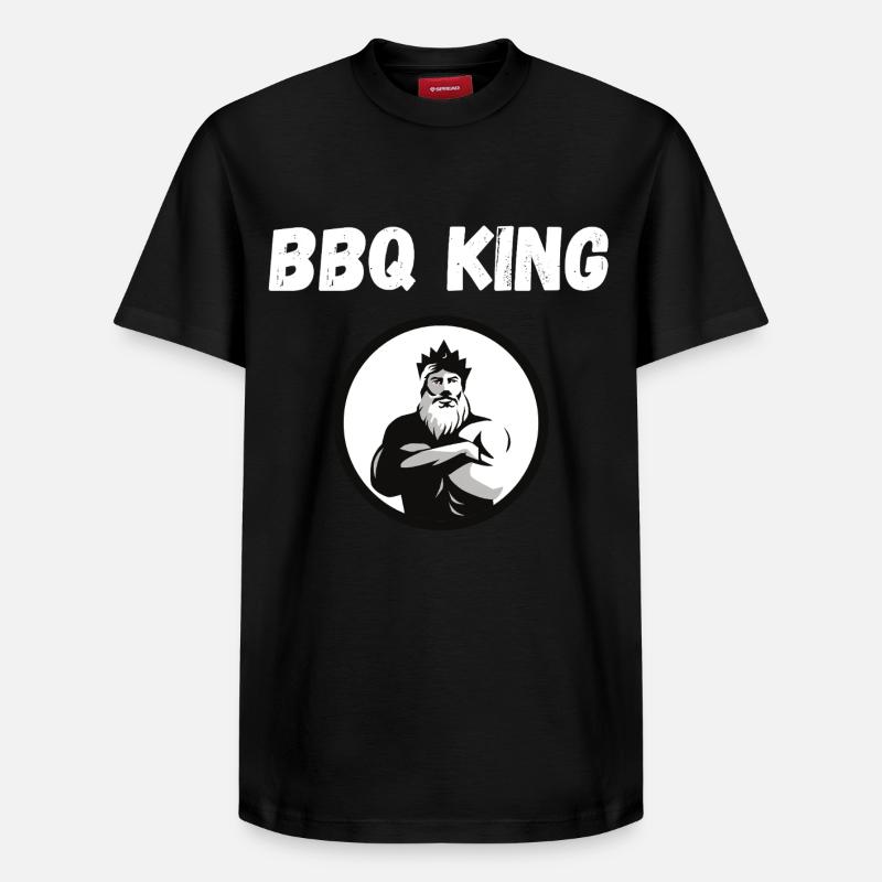 Roi du BBQ - T-shirt unisexe décontracté en coton Supima – de SPREAD - noir