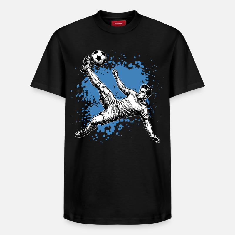 Fußball Schuss Fallrückzieher Tor Seitfallzieher - Relaxed Unisex Supima Cotton T-Shirt – von SPREAD - Schwarz