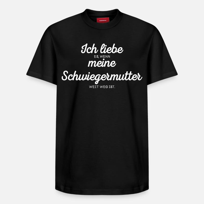J’aime ma belle-mère - T-shirt unisexe décontracté en coton Supima – de SPREAD - noir