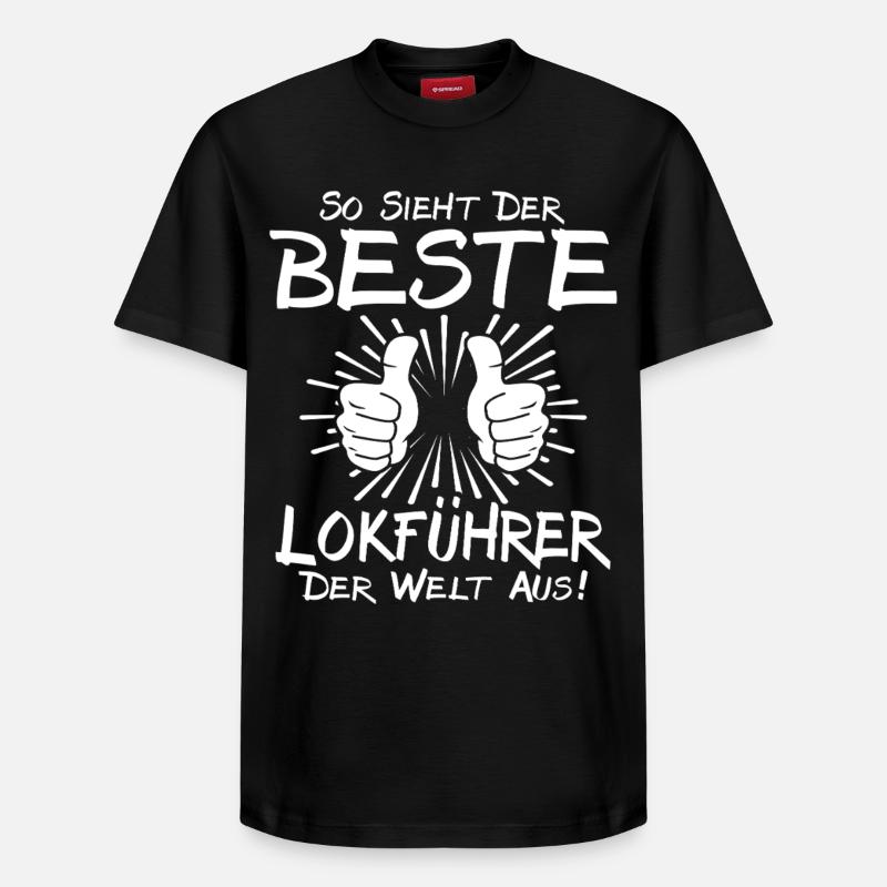 Meilleur conducteur de train - T-shirt unisexe décontracté en coton Supima – de SPREAD - noir