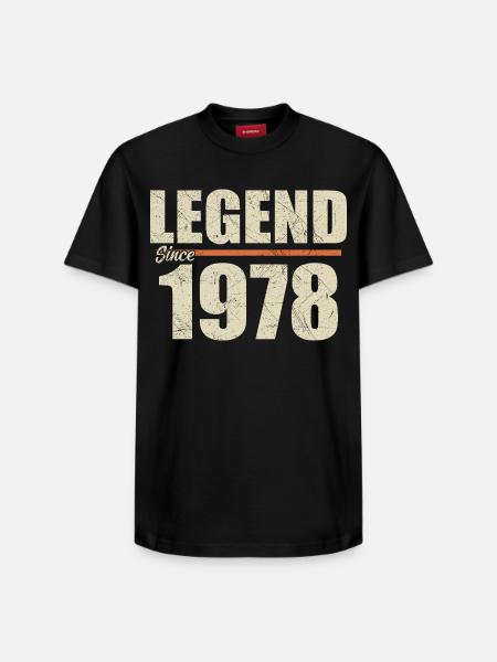 Birthday 1978 | Legend since 1978 - Relaxed Unisex Supima Cotton T-Shirt – by SPREAD - black