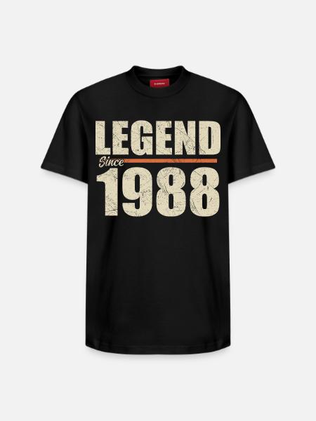 Anniversary 1988 | Legend since 1988 - Relaxed Unisex Supima Cotton T-Shirt – by SPREAD - black