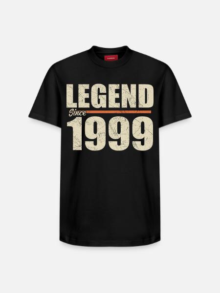 Anniversary 1999 | Legend since 1999 - Relaxed Unisex Supima Cotton T-Shirt – by SPREAD - black