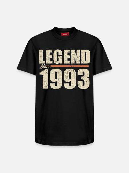 Anniversary 1993 | Legend since 1993 - Relaxed Unisex Supima Cotton T-Shirt – by SPREAD - black