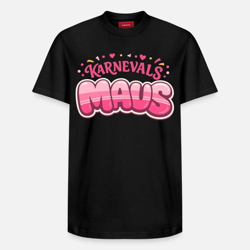 Karnevalsmaus Köln – Kölner Karneval - Relaxed Unisex Supima Cotton T-Shirt – von SPREAD - Schwarz