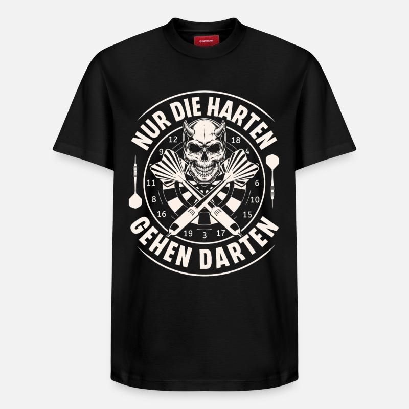 fléchettes - T-shirt unisexe décontracté en coton Supima – de SPREAD - noir