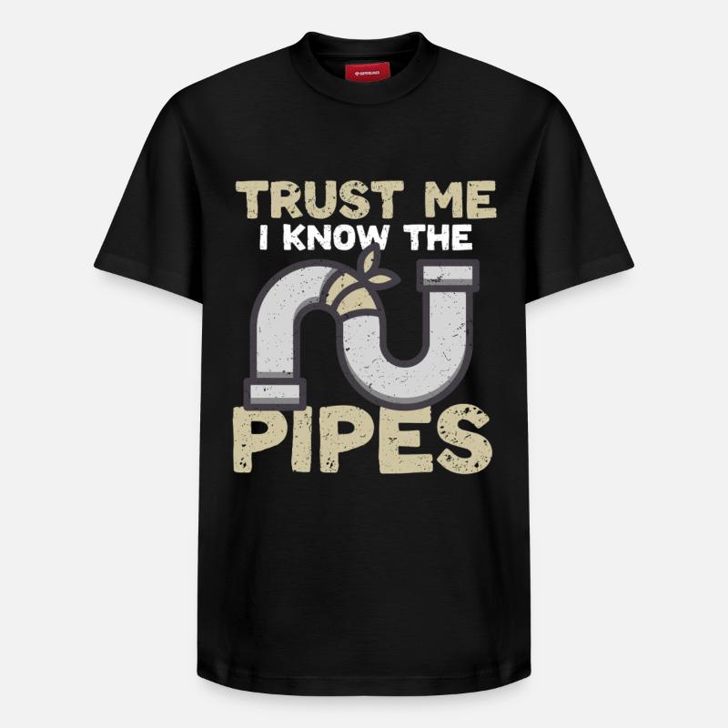 Pipe Layer Pipeline Builder - Relaxed Unisex Supima Cotton T-Shirt – by SPREAD - black
