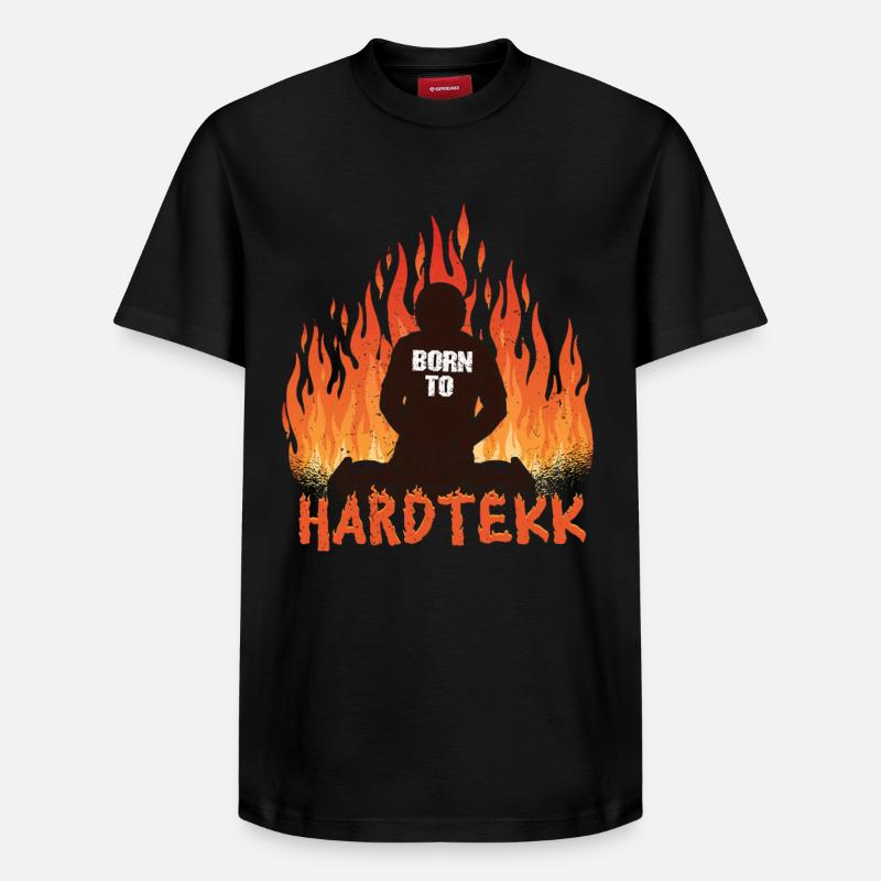 Hardtekk Tekke Allemagne de l’Est - T-shirt unisexe décontracté en coton Supima – de SPREAD - noir